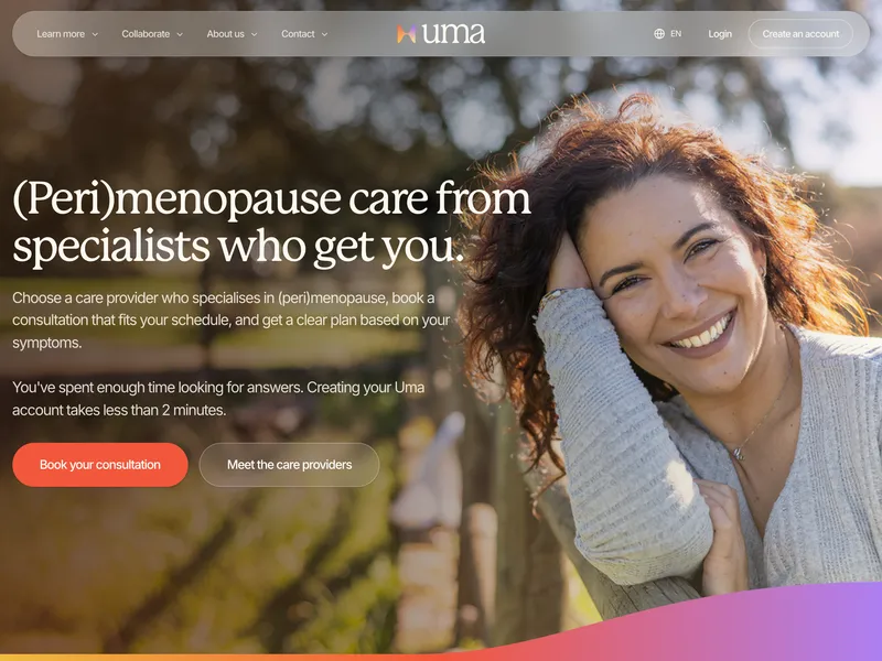 Website van Uma Health